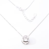 Collana Domar Gioielli Donna Collana argento 925 punto luce in Argento Cubic Zirconia NZA122323